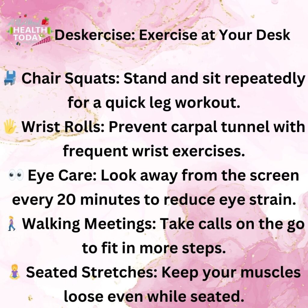 Desk exercise
