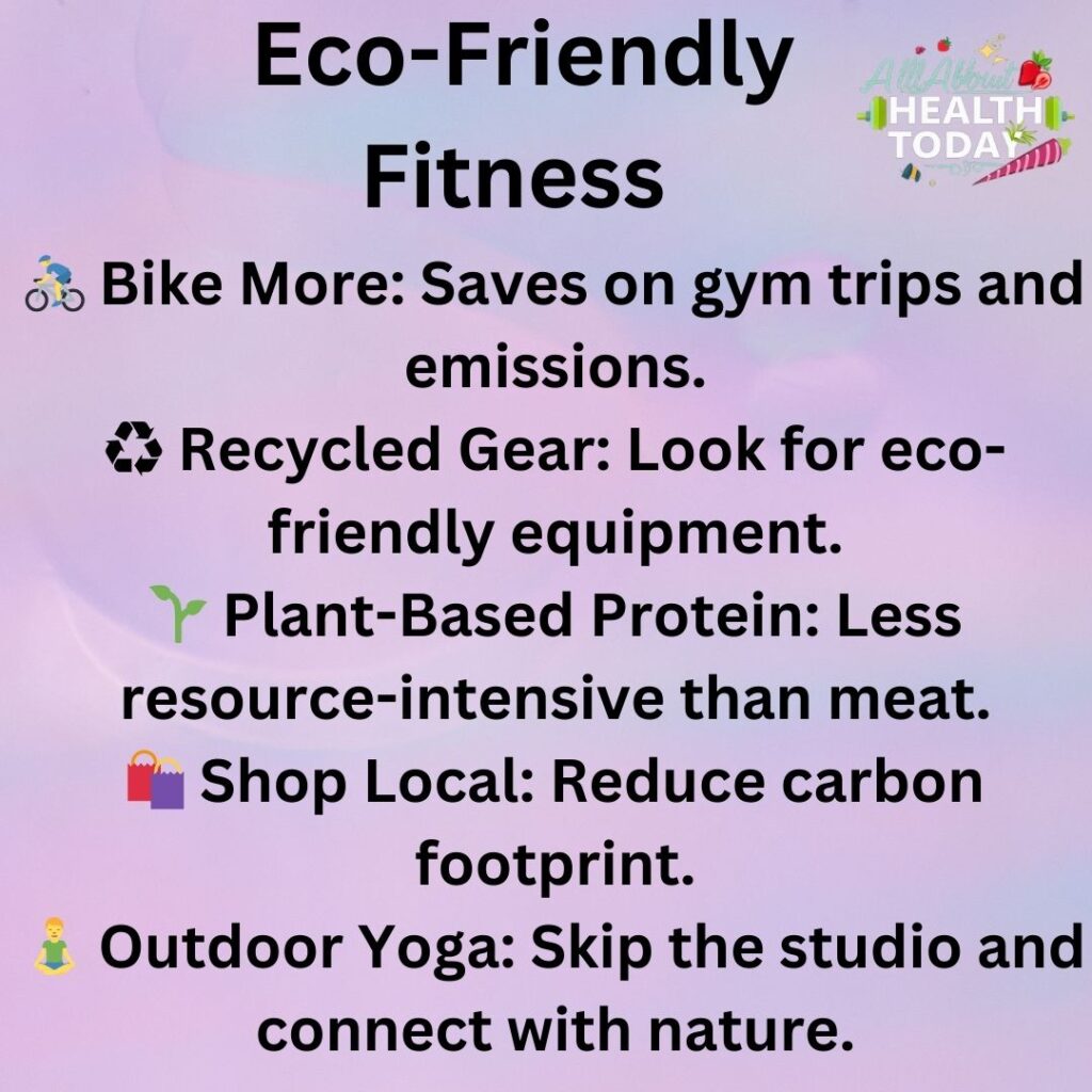 Eco friendly fitness