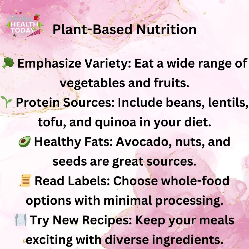 Plant-based nutrition