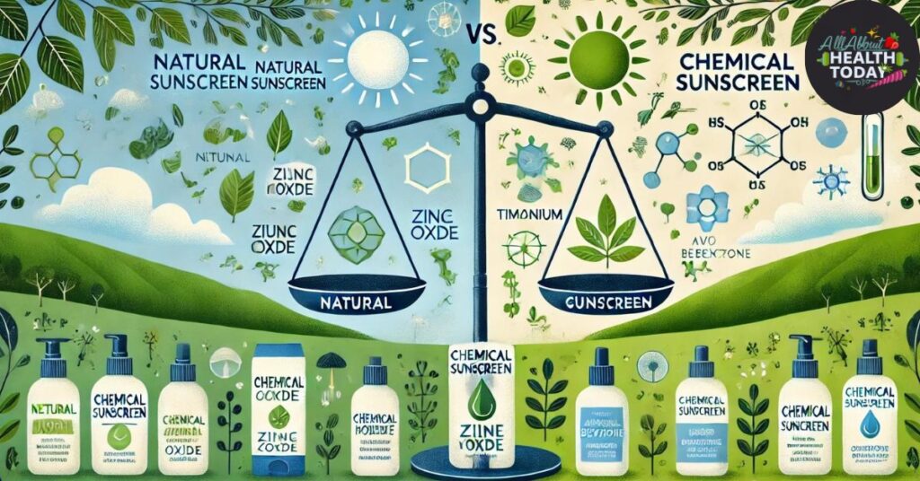 chemical vs. natural sunscreen