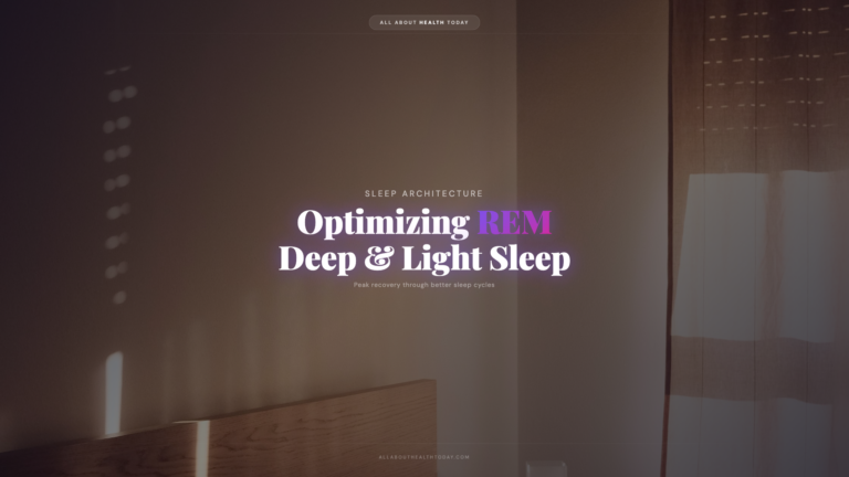 Sleep Architecture: Optimizing REM, Deep & Light Sleep for Peak Recovery