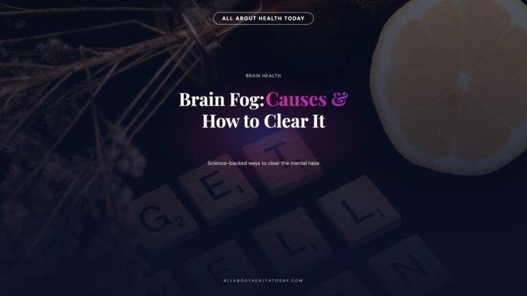 Brain Fog: Causes, Science, and How to Clear the Mental Haze