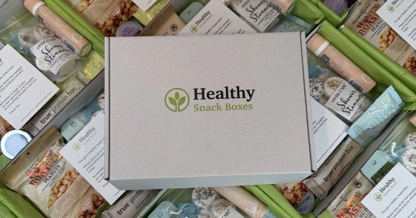 Healthy Snack Box with wellness products