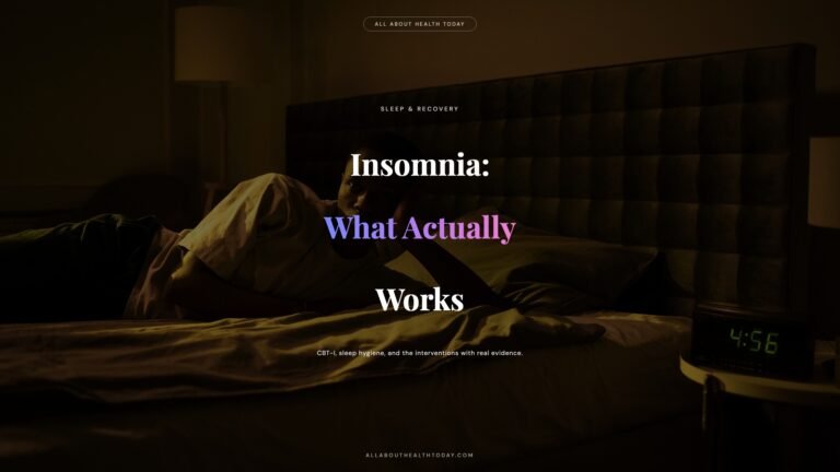 Insomnia Solutions: CBT-I, Sleep Hygiene